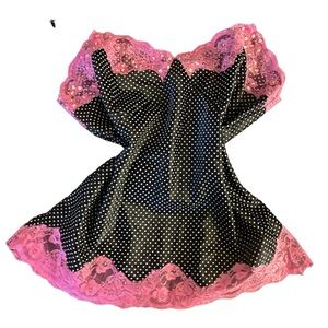 harajuku polka dot lace sparkle camisole